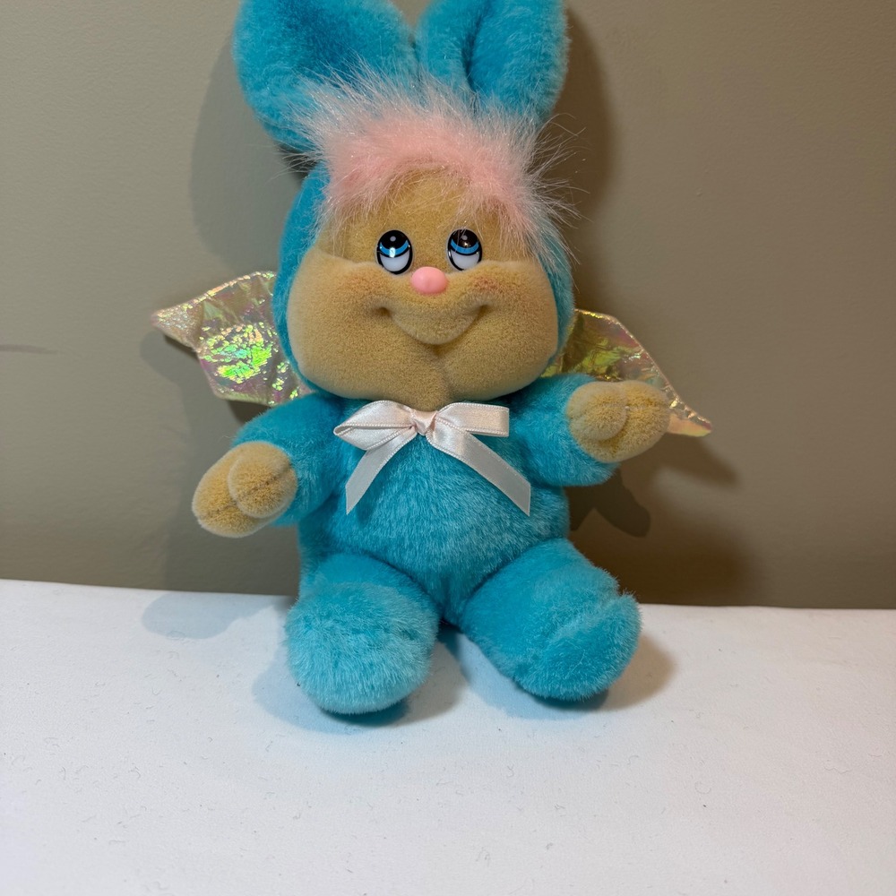 Vintage Angel Bunny Plush MTY International Dandee Stuffed Animal
